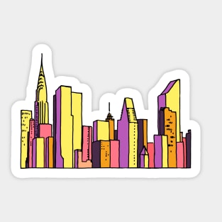 New York Skyline Sticker